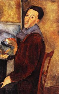 Amedeo Modigliani self portrait Norge oil painting art